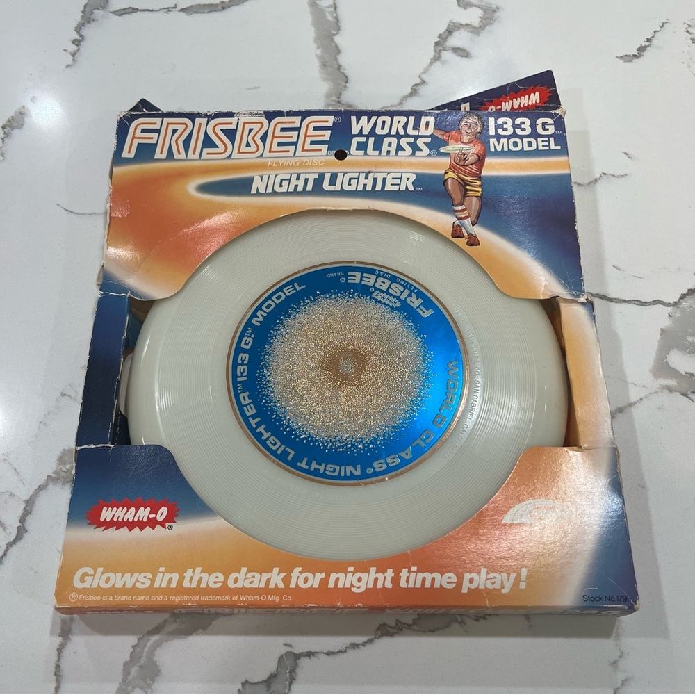 Sold- New in Box! Vintage 1980 Wham-O Nightlighter glow in the dark frisbee!